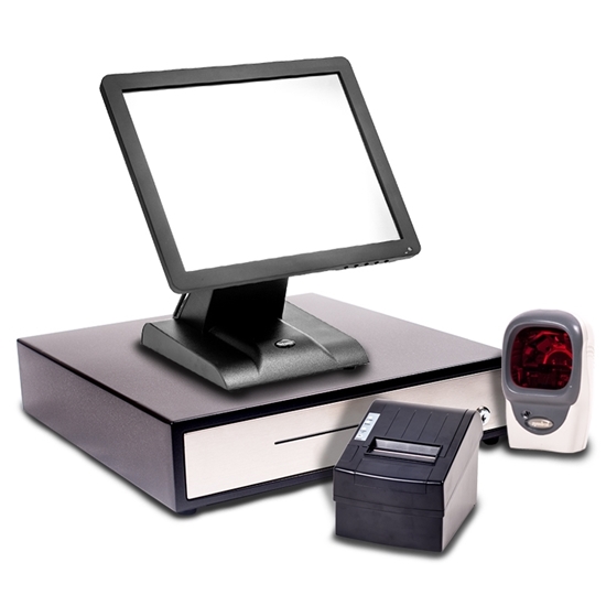 Starter POS 15” Touch Screen EPoS System with a Multi Beam Scanner