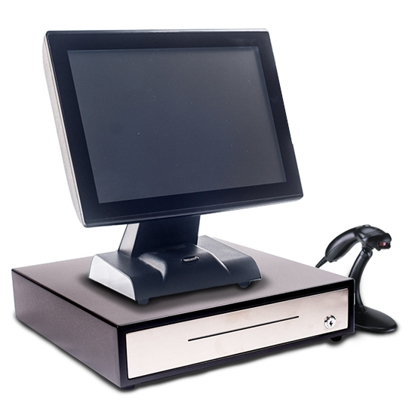 All in One 15” Touch Screen EPoS System with a Single Beam Scanner